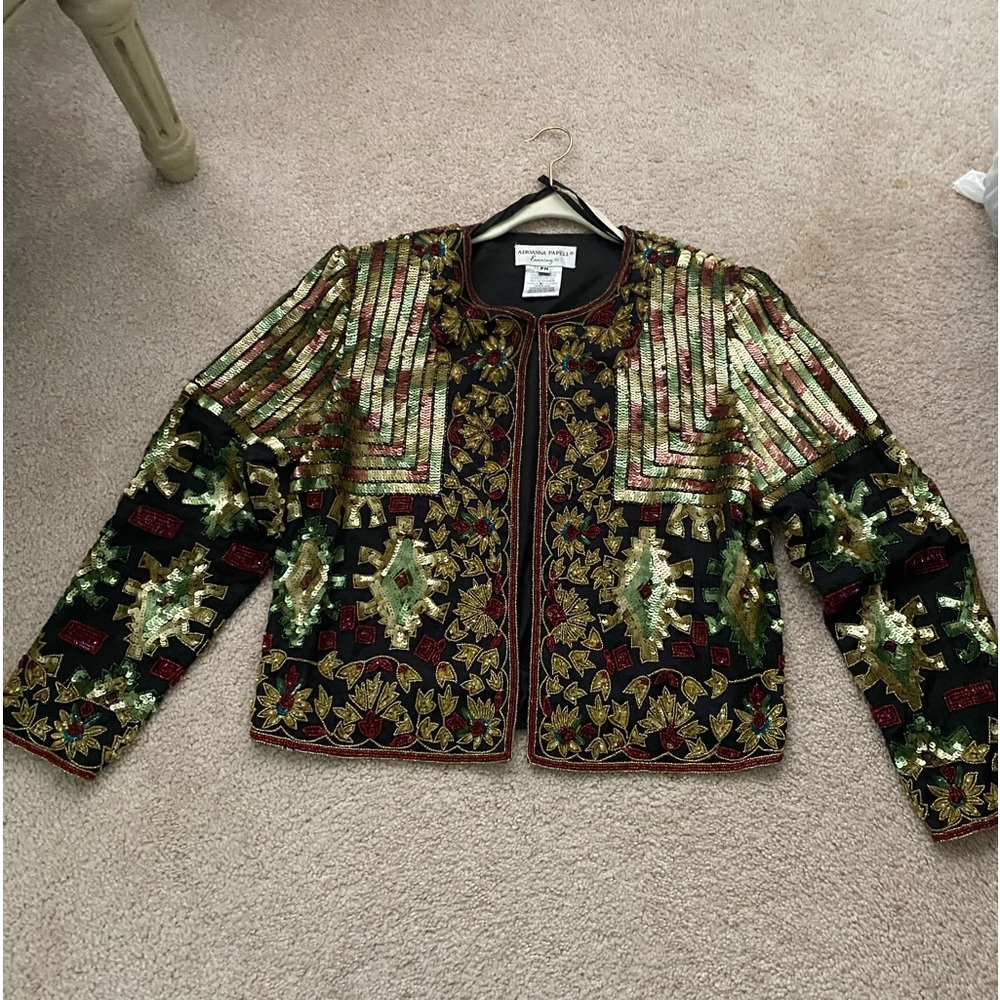 Silk sequins jacket